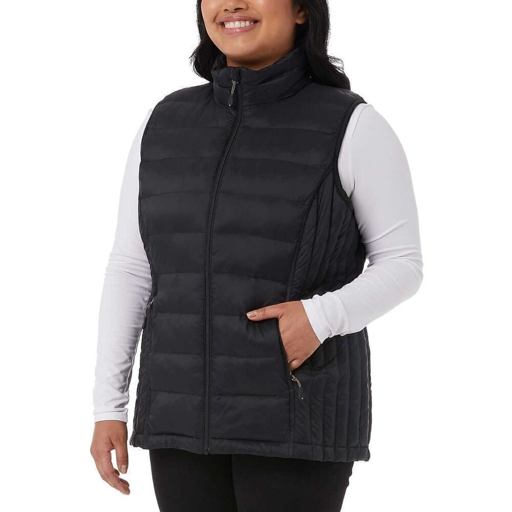 New! 32 Degrees Quilted Stand-up Collar Lightweight Warmth Full Zip Vest - Picture 5 of 8